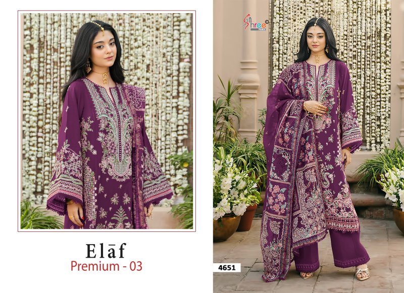Elaf Premium Vol 3 By Shree Cotton Dupatta Dress Material 
